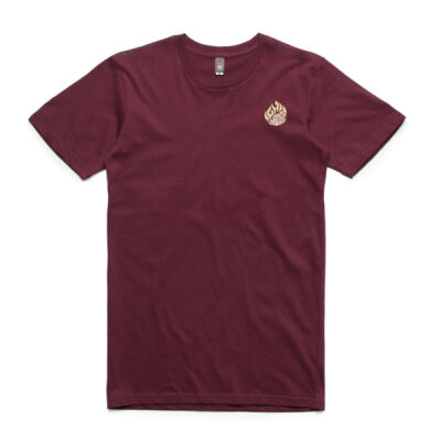 Unisex Ignite Tee - Burgandy Thumbnail
